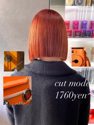 セミロング 髪質改善&艶カラー/ ほんだあみ (♡)のヘアスタイル