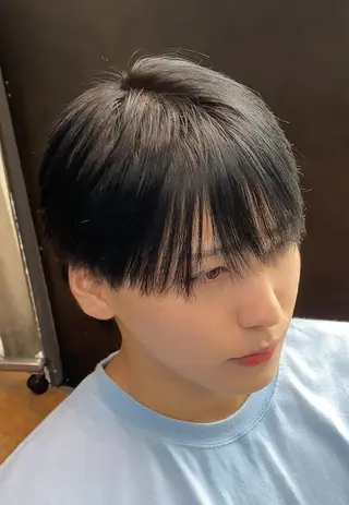 ショート メンズ 新宿/センターパート /パーマ/モリオのヘアスタイル