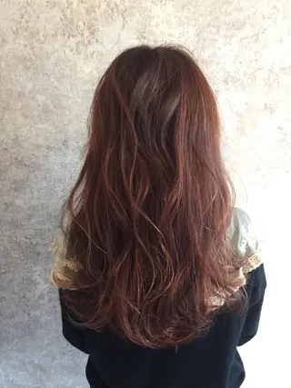 ミディアム カラー パーマ 小顔カット✨ 透明感カラー/村上のヘアスタイル