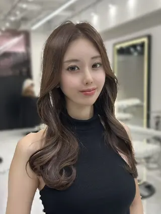 カラー ロング 新宿/韓国レイヤー/ 髪質改善/ 佐藤のヘアスタイル