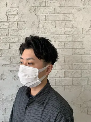 ショート カラー メンズ ブリーチ特化 ハイトーンRYOYAのヘアスタイル