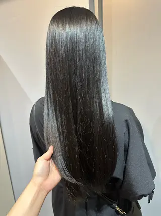 ロング 縮毛矯正+モテカラー 🎀✨MIHOのヘアスタイル