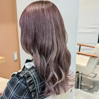 セミロング カラー 山口 惇史のヘアスタイル