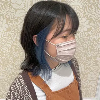 ミディアム カラー 髪質改善カラー💎 オオネヨシナリのヘアスタイル