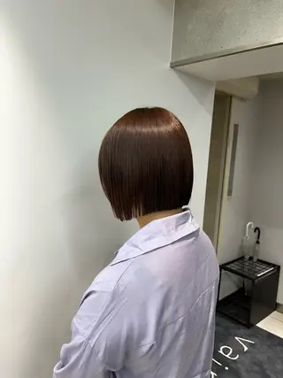 カラー 顔まわり/ボブウルフ 🤍愛唯(めい)のヘアスタイル