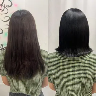 ミディアム パーマ 髪質改善/縮毛矯正 /ブリーチ矯正/岡部のヘアスタイル