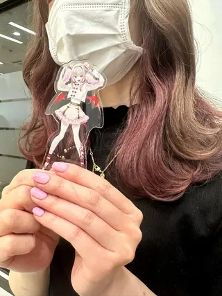 ミディアム カラー あらげ 🌈推しカラー🌈ᵕのヘアスタイル