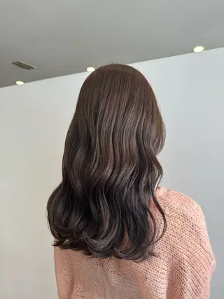 セミロング カラー Defi【ディフィー】所属・defi/ rinaのヘアスタイル