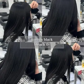 セミロング カラー ケアブリーチ/ 髪質改善/上質艶髪のヘアスタイル