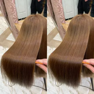 ロング 縮毛矯正/艶カラー 笠原康平のヘアスタイル