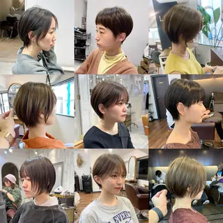 ショート 縮毛矯正/ショート/ レイヤー/畑中正敏のヘアスタイル