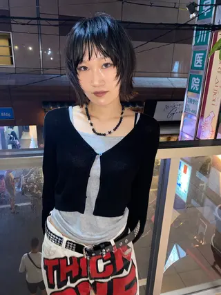 ショート givet所属・心斎橋/デザインカラ ー/海外風/ナツミのヘアスタイル