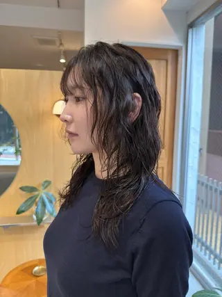 ミディアム パーマ パーマ/ボブ /レイヤー チヒロのヘアスタイル