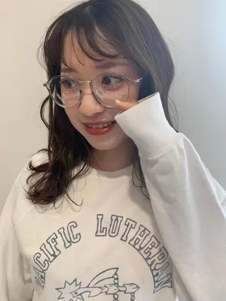 セミロング パーマ カラー CEINE+ officialのヘアスタイル