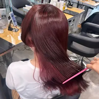 セミロング IS所属・横浜美容室/透明感 カラー/レイヤーのヘアスタイル