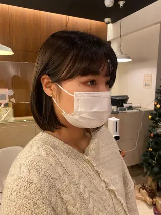 ミディアム カラー watanabe mioのヘアスタイル