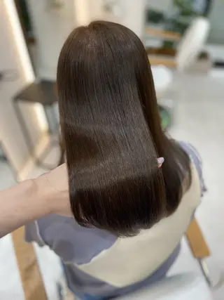 ミディアム カラー 艶髪・透明感カラー・ 韓国ヘア・Yuriのヘアスタイル