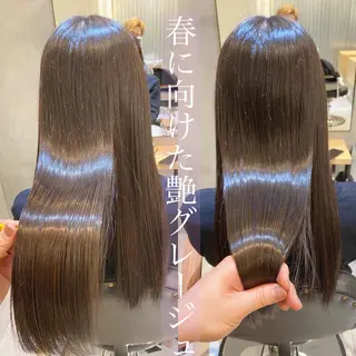 セミロング カラー あざと可愛い❤️ 髪質整形💊 輝のヘアスタイル
