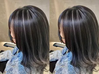 セミロング カラー 髪質改善/縮毛矯正 レイヤー/松川匠のヘアスタイル