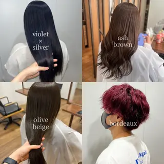 ロング カラー パーマ メンズ AUFES福島店【オーフェス】所属・ISHIDA MEGUのヘアスタイル