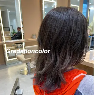 セミロング プルエクステ/インナ ーカラー🦊はるなのヘアスタイル