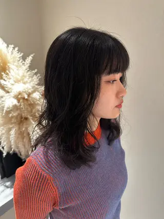 ミディアム パーマ 👑ショート/ボブ /銀座/ニシオカ👑のヘアスタイル