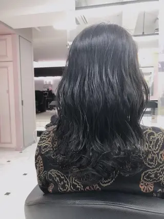 ミディアム カラー パーマ ヘアアレンジ ネイル マツエク・マツパ ♡モテ髪/似合わせ♡ 透明感/JUICE♡のヘアスタイル