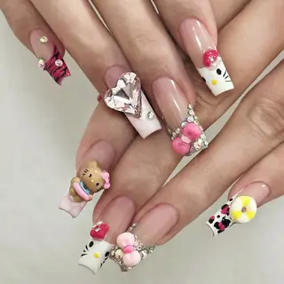 ネイル By moonネイル 🌷ワンホン/韓国風のネイルデザイン