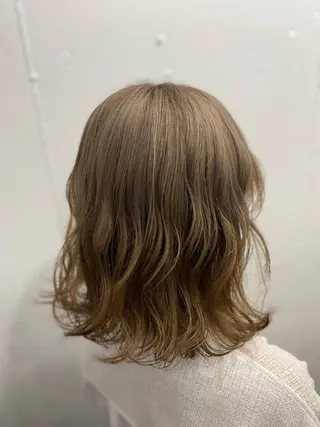 ミディアム カラー ヘアアレンジ DANY🦋名駅✂︎ 艶髪/透明感カラーのヘアスタイル