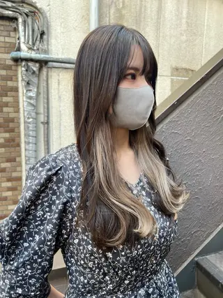 ロング カラー ace share salon所属・韓国風パーマ/ 菅沼 成郷のヘアスタイル