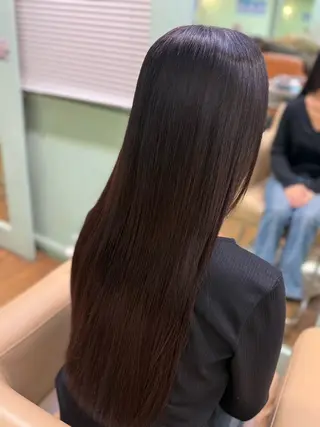 ロング カラー KUREA /縮毛矯正 ブリーチのヘアスタイル