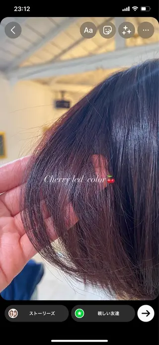 ショート カラー flen所属・𖤣𖥧𖥣𖥧田中 姫乃𖤣𖥧𖥣𖡡のヘアスタイル