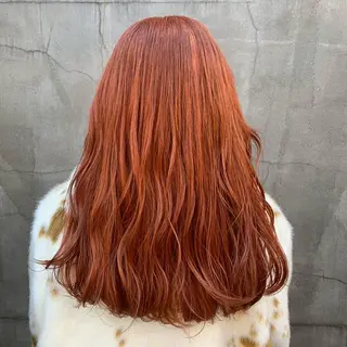 ロング カラー ヘアアレンジ 髪質改善カラー&TR 縮毛矯正/弱酸性矯正のヘアスタイル