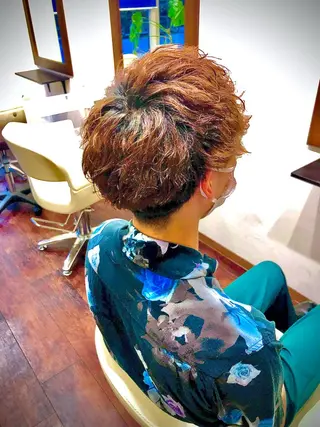 ショート パーマ メンズ share salon n'est-ce pa(シェアサロン　ネセパ)所属・men's特化　石井 貴章のヘアスタイル