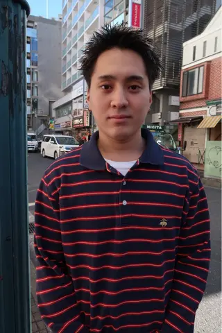 ショート メンズ Rei/ 縮毛矯正/ ハイライトカラー募集のヘアスタイル