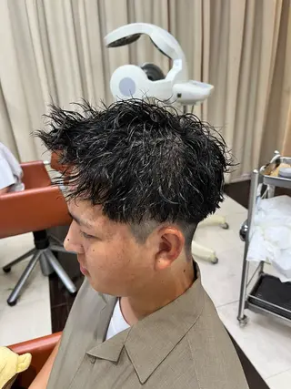 ショート パーマ メンズ AROH  men's cut&men's perm 船橋店所属・🧊メンズ特化🧊 高木航希のヘアスタイル