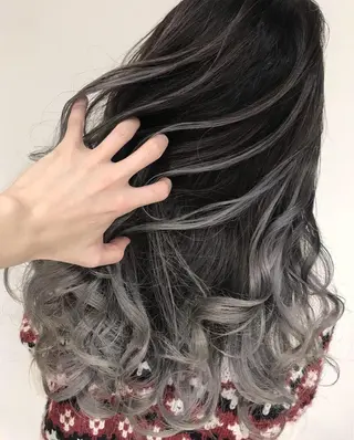 ロング カラー パーマ ヘアアレンジ 【公式】amble luxe池袋東口🩷のヘアスタイル