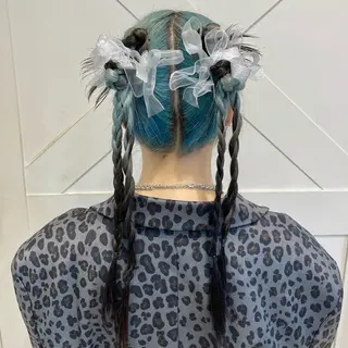 セミロング ヘアアレンジ 横浜パーマ🌐 暖色カラー🍒もえかのヘアスタイル