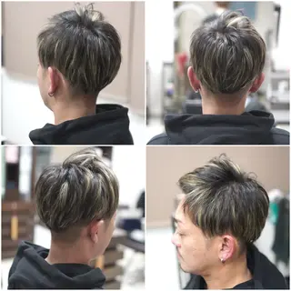 ショート カラー 中島 剛のヘアスタイル