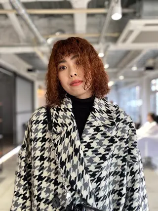 ミディアム パーマ steed tokyo所属・KOOKI スティードトーキョーのヘアスタイル