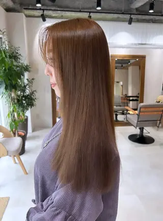 ロング カラー 🌷横浜/レイヤー /艶カラー🌷のヘアスタイル