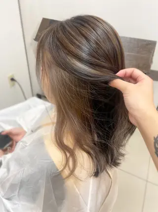 セミロング SOYON なんば店所属・水島 真彩のヘアスタイル