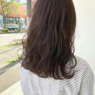 セミロング 髪質改善 🍀岡村凌也のヘアスタイル