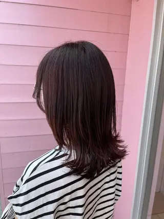 セミロング ボヌールソレイユ所属・☁️彦坂唯有/ 透明感カラー☁️のヘアスタイル