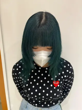 ミディアム カラー 🦖ミニボブ/ボブ /MOEKA🦕のヘアスタイル