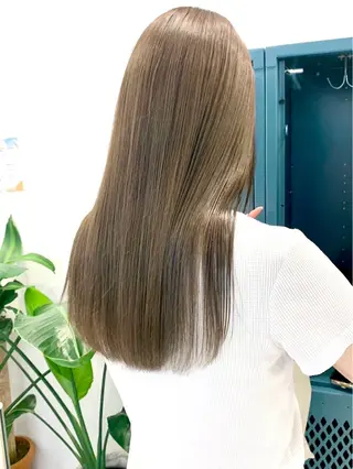 ロング カラー moeka レイヤー /艶カラー/韓国のヘアスタイル