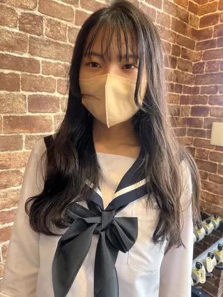 ロング カラー パーマ ヘアアレンジ メンズ キッズ ネイル マツエク・マツパ アイブロウ times salon名駅所属・久木原 ゆりのヘアスタイル