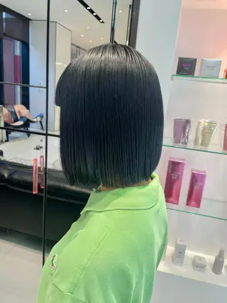 ショート カラー ヘアアレンジ ハッシュカット/ 韓国ヘア☽⋰mahoのヘアスタイル