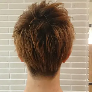 メンズ カラー パーマ ヘアアレンジ ブリーチ/ヘアケア/ 艶髪/イギチハルのヘアスタイル