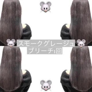 ロング カラー ケアブリーチ /髪質 改善/古橋圭史郎のヘアスタイル